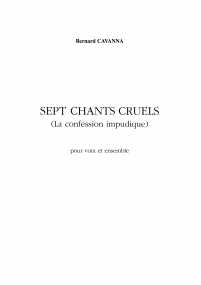 Sept chants cruels